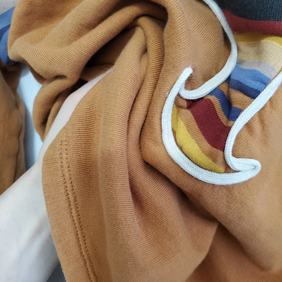Zara Medium Sweater Trafaluc Striped Oversized Top Sunset Western Orange Aztec - Picture 4 of 16